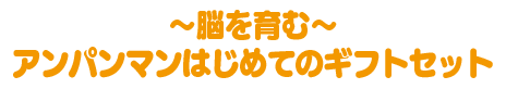 ～脳を育む～アンパンマンはじめてのギフトセット