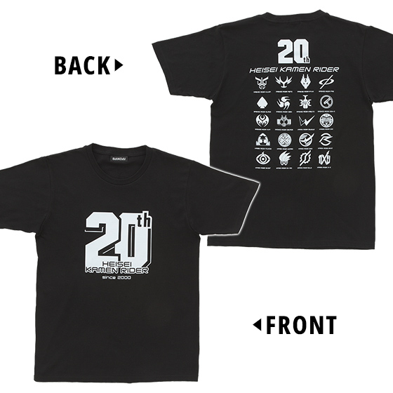 仮面ライダージオウ＆平成仮面ライダー　20周年記念　20ロゴTシャツ