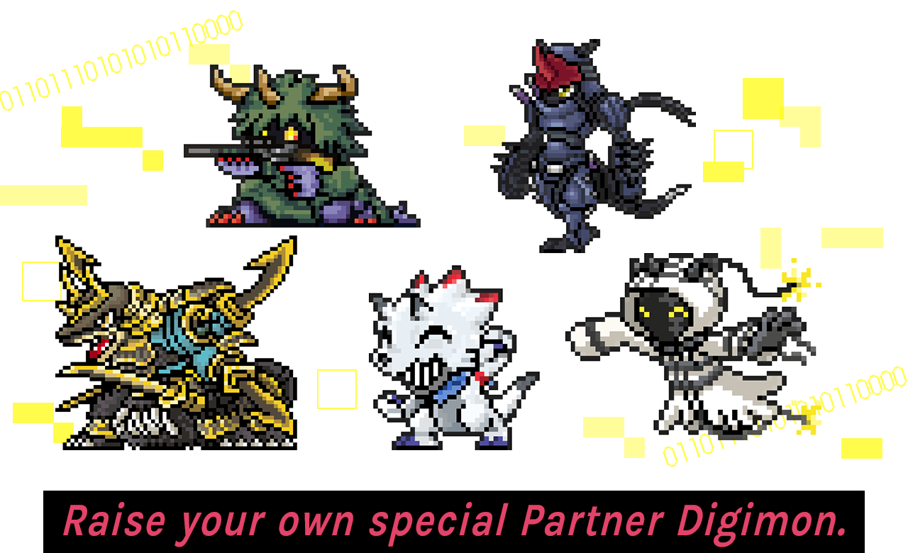 Raise your own special Partner Digimon