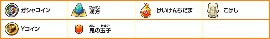 ともだちボーナス一覧