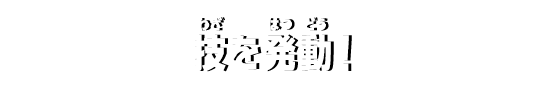 技を発動！