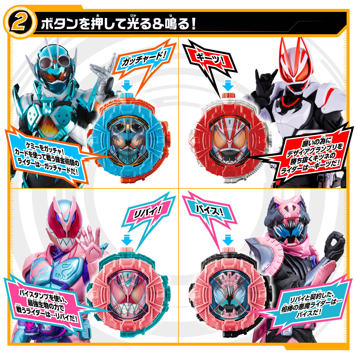 DX GOTCHAR Geets Revise Ride Watch KAMEN RIDER TOY WEB BANDAI  Official Site