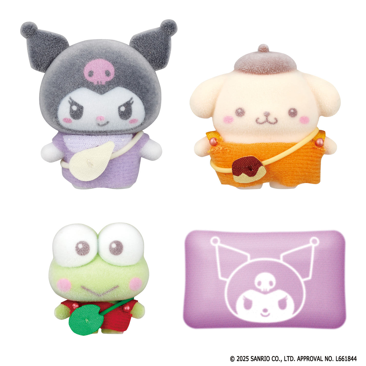 サンリオ④ ぷちとも Sanrio characters クロミ＆ポムポムプリン＆けろけろけろっ