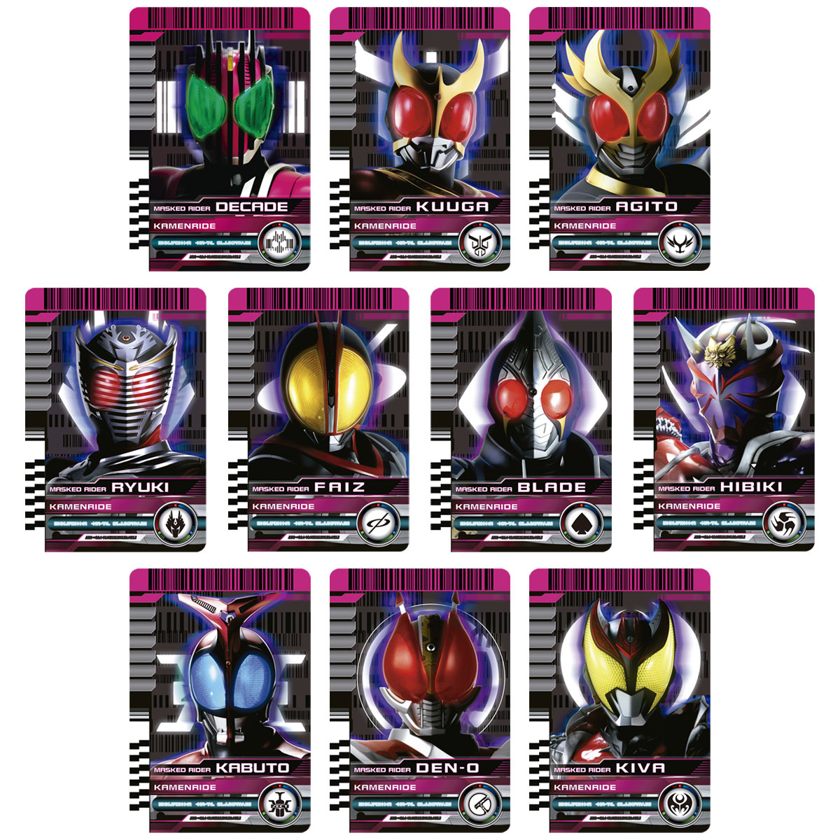 CSM RIDER CARD SET -DECADE- 