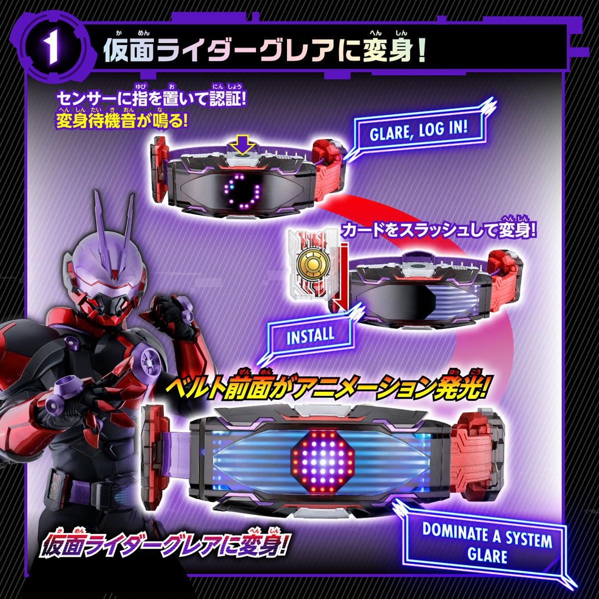 仮面ライダーギーツ 変身ベルト DXヴィジョンドライバー