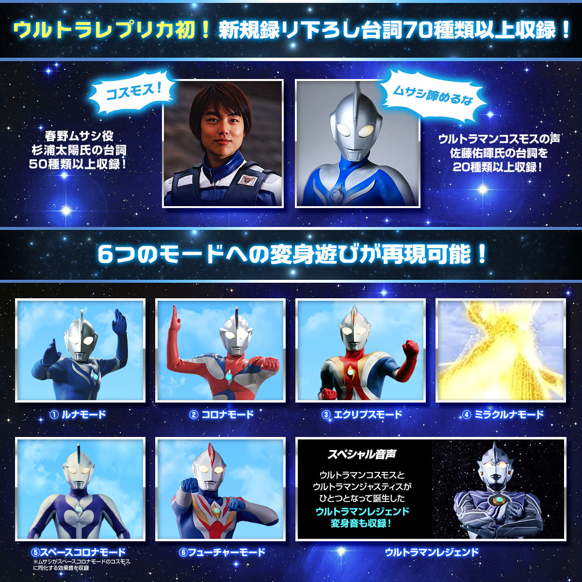 【ウルトラレプリカ】【プレミアムバンダイ】ウルトラマンコスモス　コスモプラック