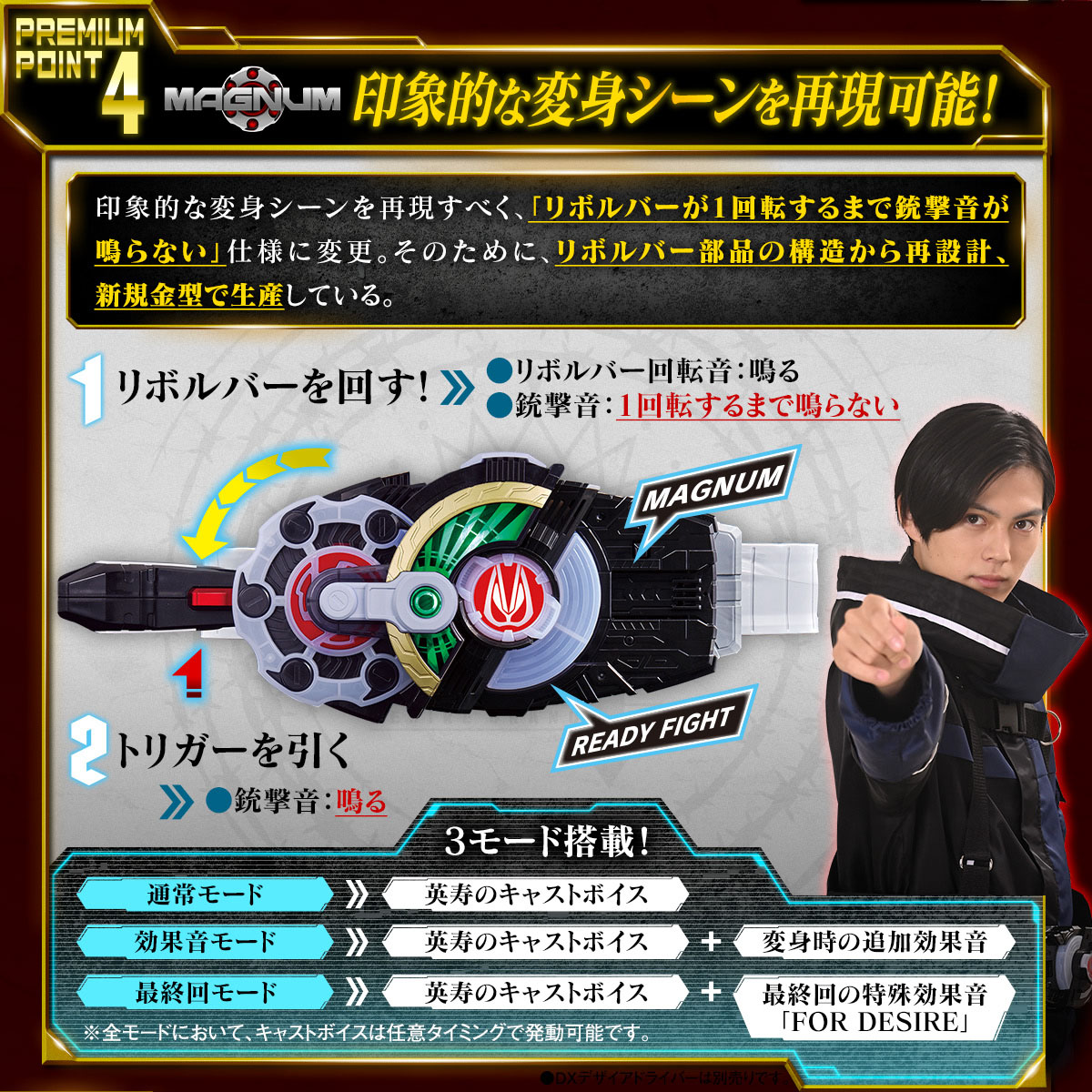 オリジナル 仮面ライダーギーツ PREMIUM メモリアルマグナム