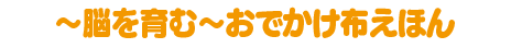 ～脳を育む～おでかけ布えほん