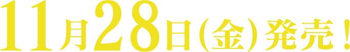 11月28日(金)発売！