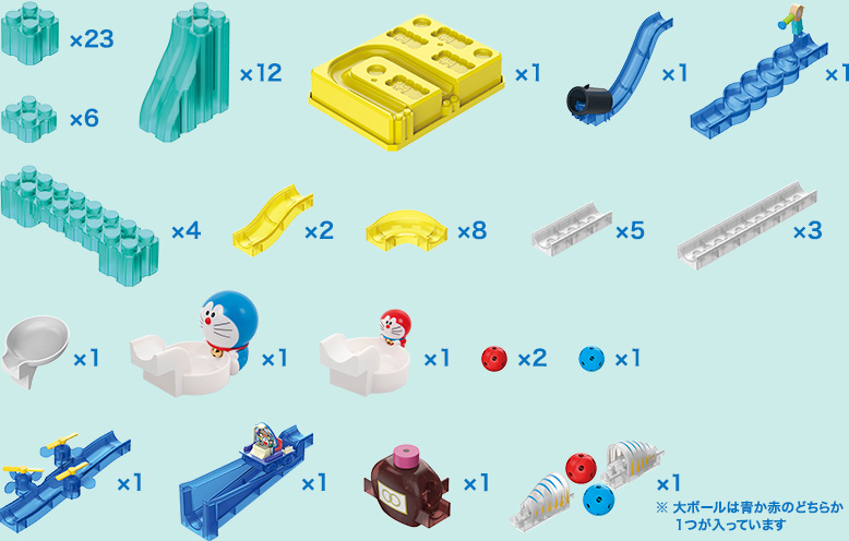 大玉でフタの上を進め！ 使用パーツ画像