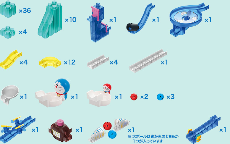 超えろ！ガリバートンネル 使用パーツ画像