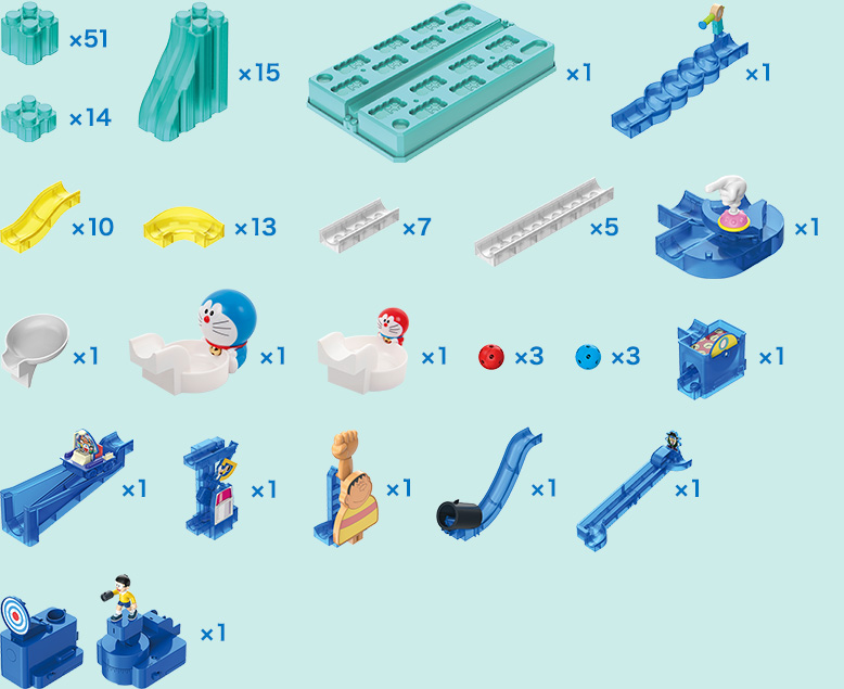 フタの上で立体迷路！？ 使用パーツ画像