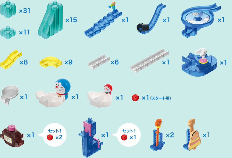 タイムトンネルにすいこまれる！？ 使用パーツ画像