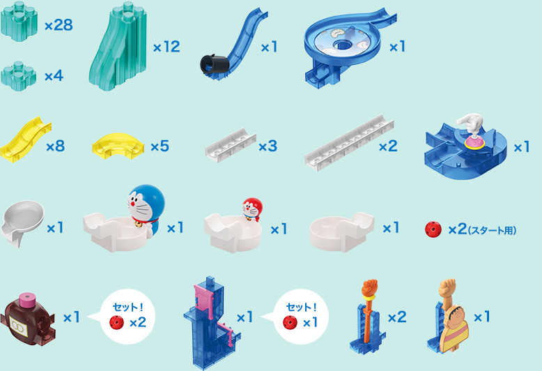 ジャイアンからドラえもんへ！ 使用パーツ画像