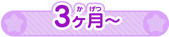 3ヶ月～