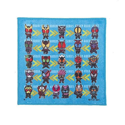 仮面ライダーガッチャード＆仮面ライダーシリーズ　デフォルメ　ミニタオル