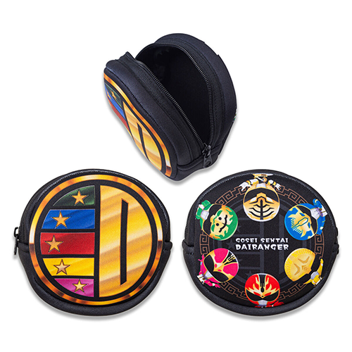 五星戦隊ダイレンジャー　デフォルメ　ラウンドポーチ