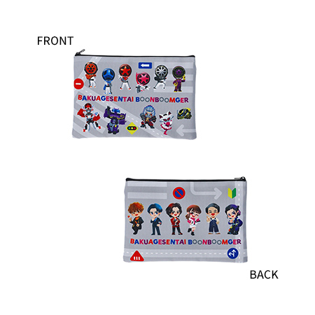 爆上戦隊ブンブンジャー デフォルメ フラットポーチ