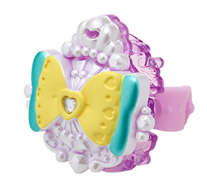 ドレスのハートクルリング