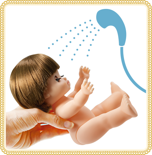 お風呂に入れる