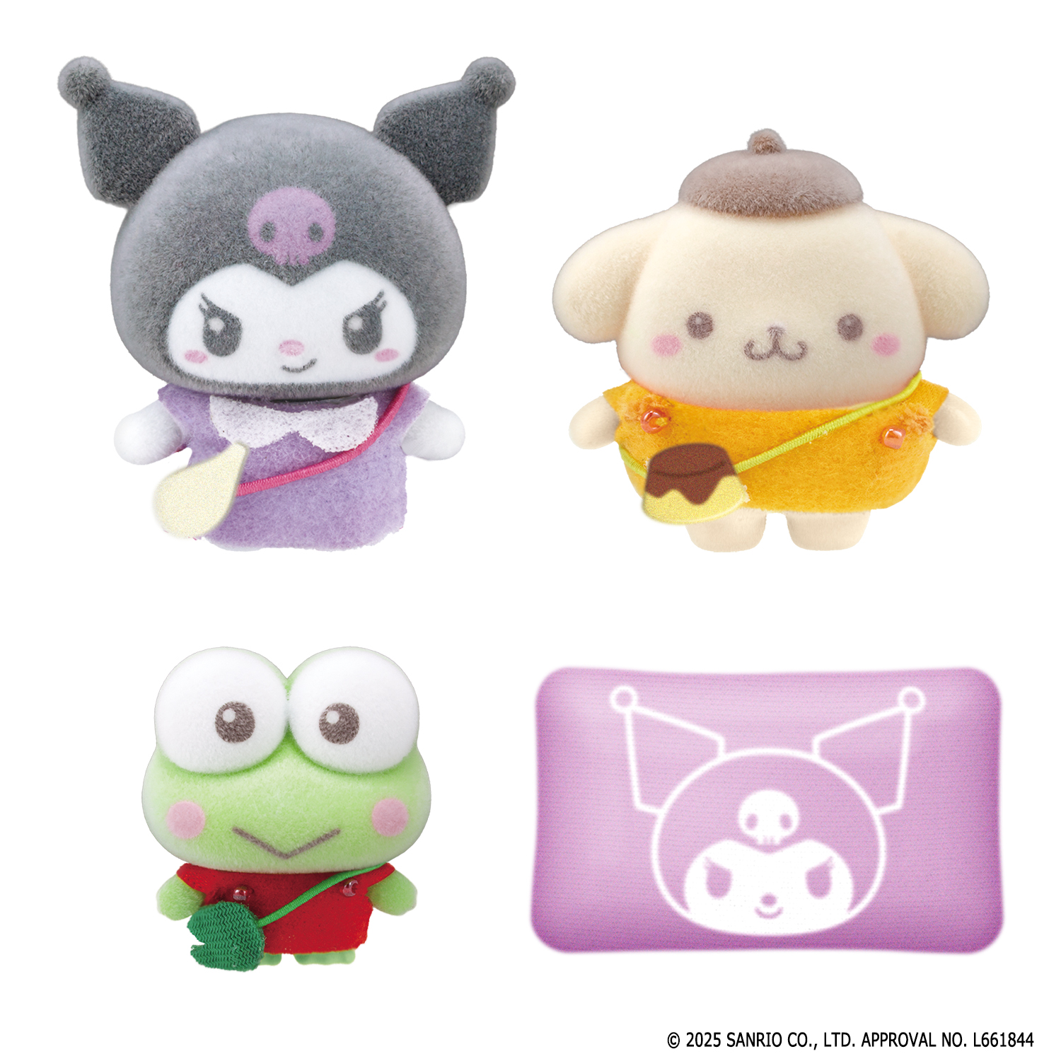 ぷちとも Sanrio characters クロミ＆ポムポムプリン＆けろけろけろっぴ