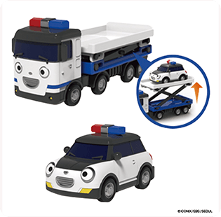 ちびっこバス タヨ おともだちミニカーダブルセット -ポール＆リズ-