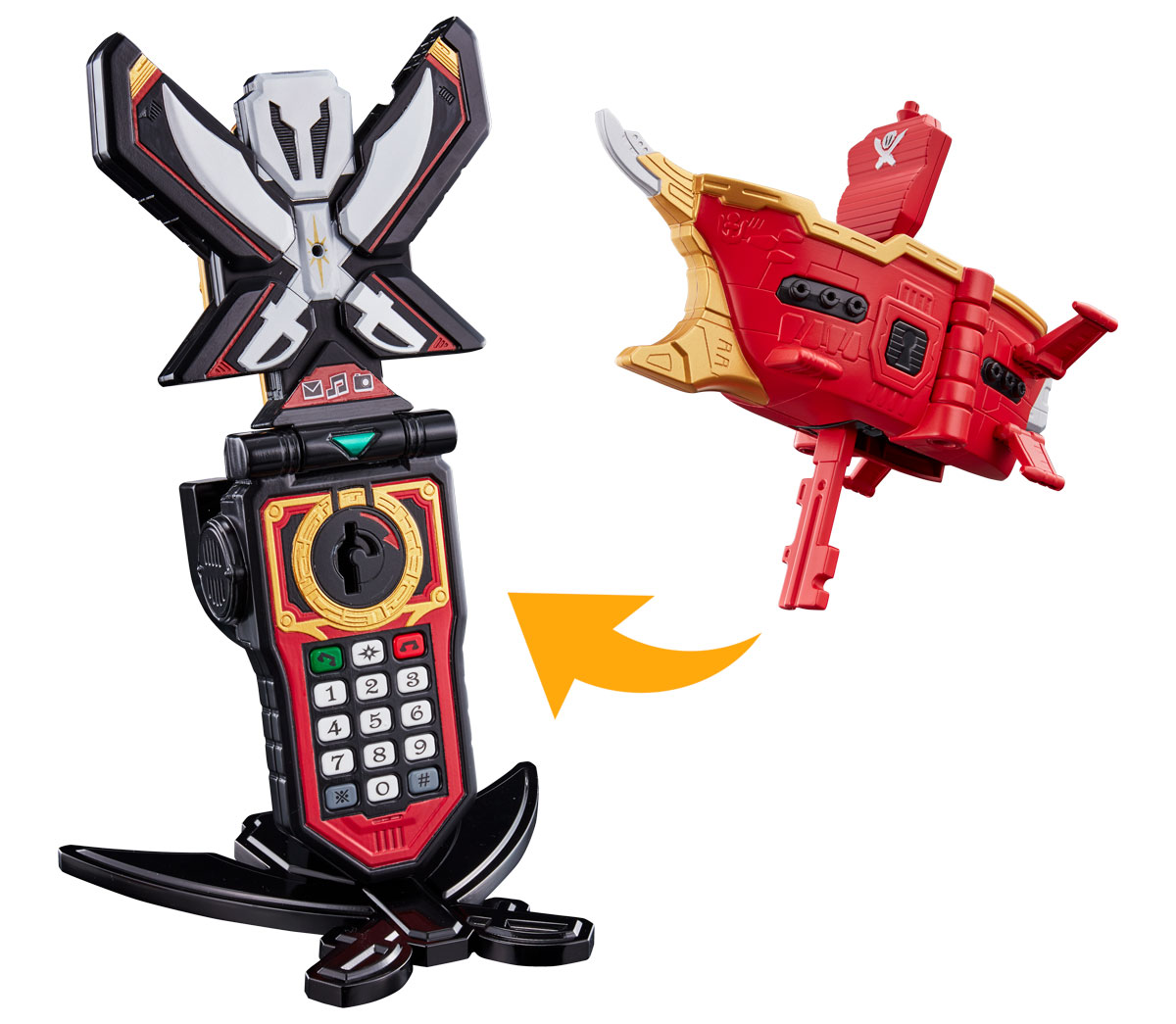 おもちゃ/ぬいぐるみ戦隊ヒーロー　携帯おもちゃ　ゴーカイジャー